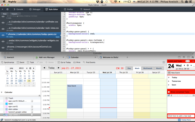 Devtools Style Editor in Action